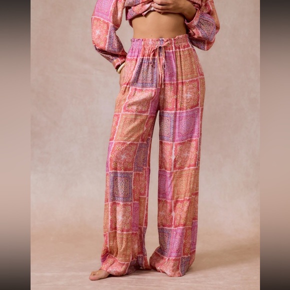 Colorful Patchwork Lounge Pants - Picture 1 of 3